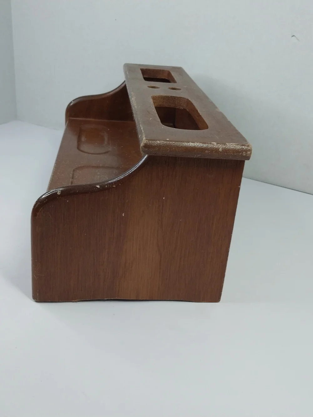 Wood Desk Secretary Pull Out Drawer Pen & Envelope Slots Organizer 10.5x5.5x5”